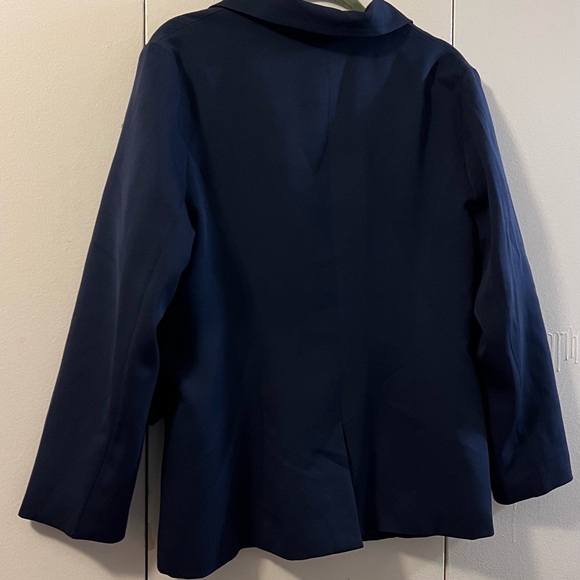 🆕 AGNES ORINDA WOMEN NAVY BLAZER (1X) NWT - Picture 2 of 6
